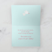 Brautparty Tauben, religiös Einladung (Innenseite)