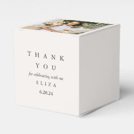 Brautparty Taupe Personalisiertes Foto Vielen Dank Geschenkschachtel