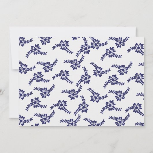 Brautparty Tea Cups Einladung (Rückseite)