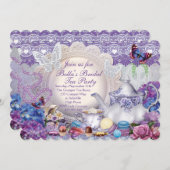 Brautparty Tea Party Einladung (Vorne/Hinten)