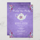 Brautparty Tea Party Einladung (Vorne/Hinten)