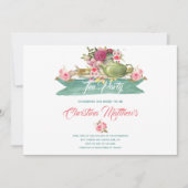 Brautparty Tea Party Einladung (Vorderseite)