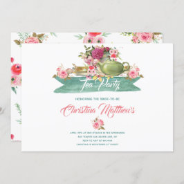 Brautparty Tea Party Einladung