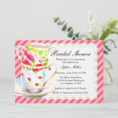 Brautparty Tea Party Einladung (Stehend Vorderseite)