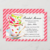 Brautparty Tea Party Einladung (Vorne/Hinten)