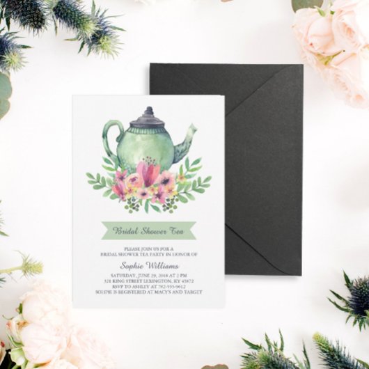 Brautparty Tea Party Einladung