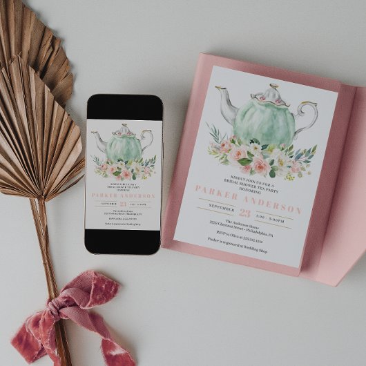 Brautparty Tea Party Einladung