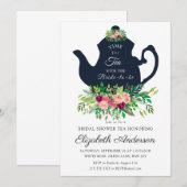 Brautparty Tea Party Einladung (Vorne/Hinten)