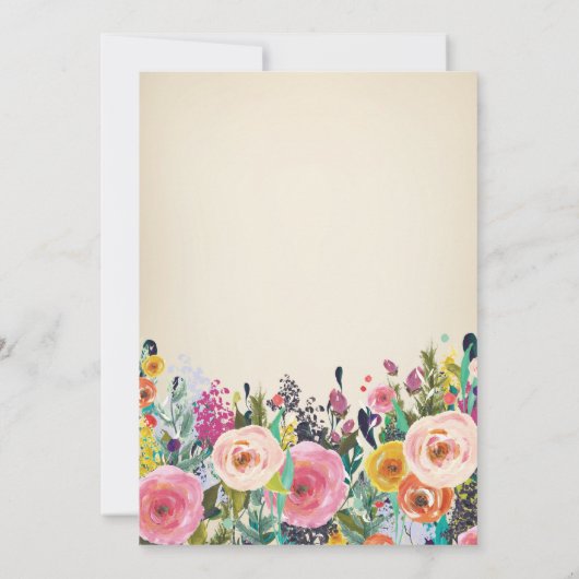 Brautparty Tea Party Einladung (Rückseite)