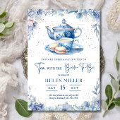 Brautparty Tea Party Einladung, Tee mit der Braut Einladung
