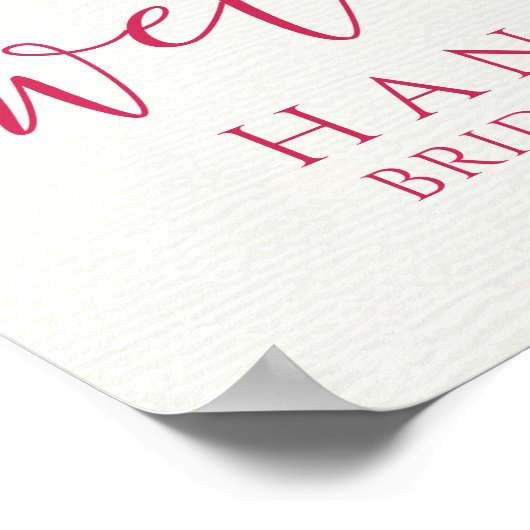 Brautparty Tea Party Poster (Ecke)