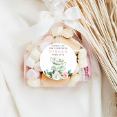 Brautparty Tea Party Runder Aufkleber