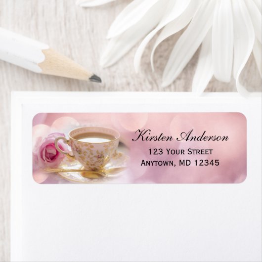 Brautparty Tee auf Rosa | Rücksendeadresse (Insitu)