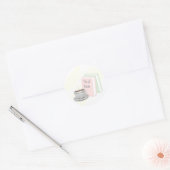 Brautparty Tee & Bücher Runder Aufkleber (Umschlag)