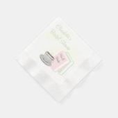 Brautparty: Tee & Bücher Serviette (Ecke)