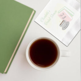 Brautparty: Tee & Bücher Serviette