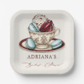 Brautparty Tee Cup Pappteller (Vorderseite)