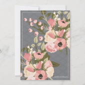 Brautparty-Tee-Einladung, weises Grün u. Rosa Einladung (Rückseite)