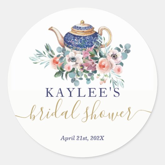 Brautparty Tee Gustenaufkleber Runder Aufkleber (Vorderseite)