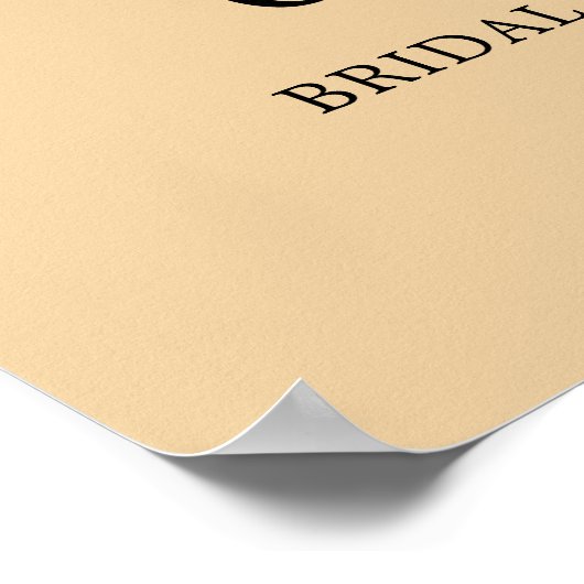 Brautparty Tee Party Blumenstrauß Empfang Poster (Ecke)