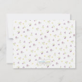 Brautparty-Tee-Party danken Ihnen zu kardieren Dankeskarte (Rückseite)