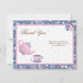 Brautparty-Tee-Party danken Ihnen zu kardieren Dankeskarte (Vorderseite)