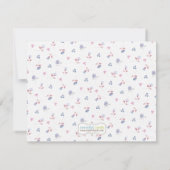 Brautparty-Tee-Party danken Ihnen zu kardieren Dankeskarte (Rückseite)