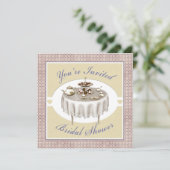 Brautparty Tee Party Desserts Piazza della Riforma Einladung (Stehend Vorderseite)