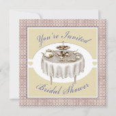 Brautparty Tee Party Desserts Piazza della Riforma Einladung (Vorderseite)