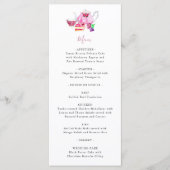 Brautparty Tee Party Dusty Pink Teapot Menü Menükarte (Vorderseite)