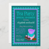 Brautparty Tee Party Einladung (Vorne/Hinten)