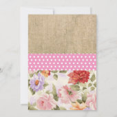 Brautparty Tee Party Einladung (Rückseite)