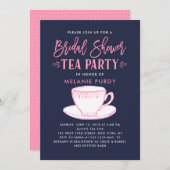 Brautparty-Tee-Party Einladung (Vorne/Hinten)
