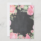 Brautparty Tee Party Einladung Floral (Rückseite)