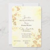 Brautparty Tee Party Einladung Herbst (Rückseite)