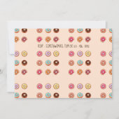 Brautparty Tee Party Einladung Niedliche Kuchen Te (Rückseite)