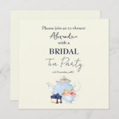 Brautparty Tee-Party Einladung personalisieren (Vorne/Hinten)