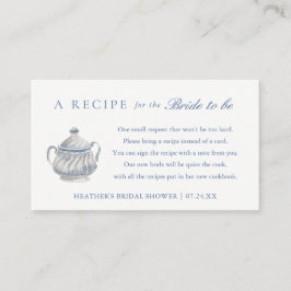 Brautparty Tee Party gemeinsam Rezept Begleitkarte