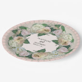 Brautparty Tee Party Hübsche Blume Spitze Doily Pappteller (Schrägansicht)