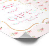 Brautparty Tee Party Karten und Geschenke Poster (Ecke)