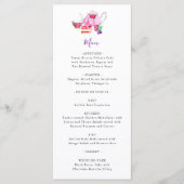 Brautparty Tee Party Lila Teapot Menü Menükarte (Vorderseite)