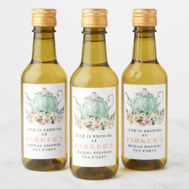 Brautparty Tee Party Mini Weinkeller Weinetikett