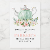 Brautparty Tee Party Mini Weinkeller Weinetikett (Einzelnes Label)