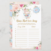 Brautparty Tee Party Name, dass Liebe Song Game (Vorne/Hinten)