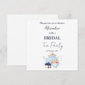 Brautparty Tee Party personalisieren Einladung (Vorne/Hinten)