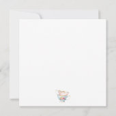 Brautparty Tee Party personalisieren Einladung (Rückseite)