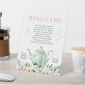 Brautparty Tee Party Ring Game Sign Sockelschild (In SItu)