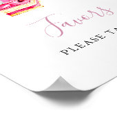 Brautparty Tee Party Rosa Favoriten Niedlich signi Poster (Ecke)