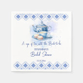 Brautparty Tee Party Teebeutel Serviette (Vorderseite)