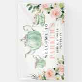 Brautparty Tee Party Vinyl Willkommensbanner Banner (Vertikal)